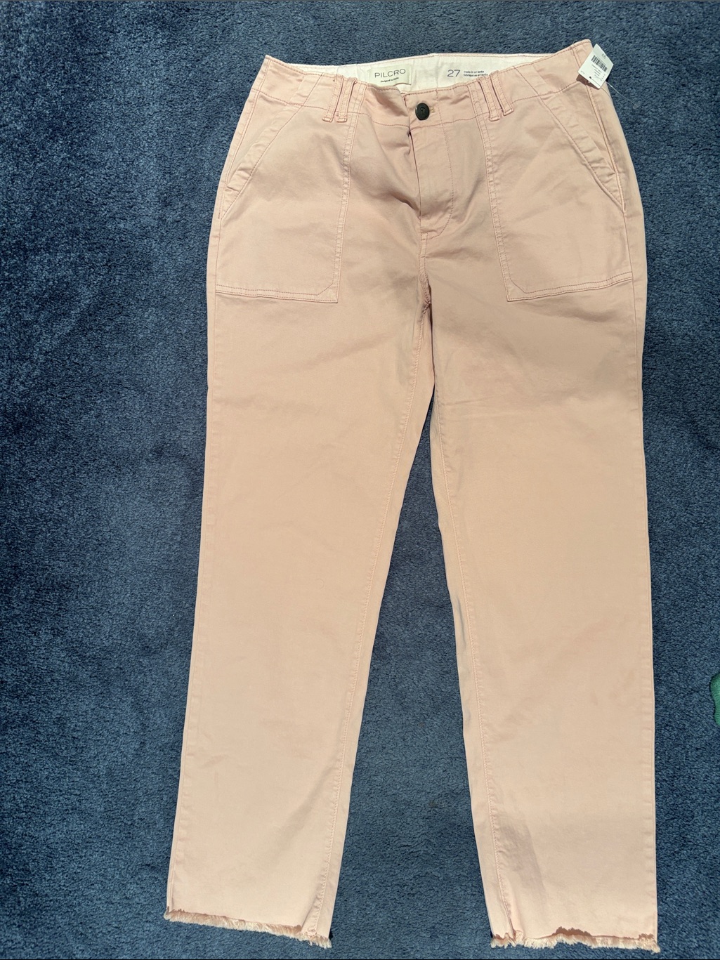 Nwt Pilcro By Anthropologie Blush Pink Straight-Leg Pants